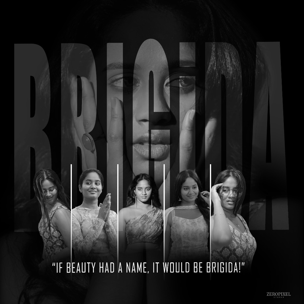 Brigida fashion poster design